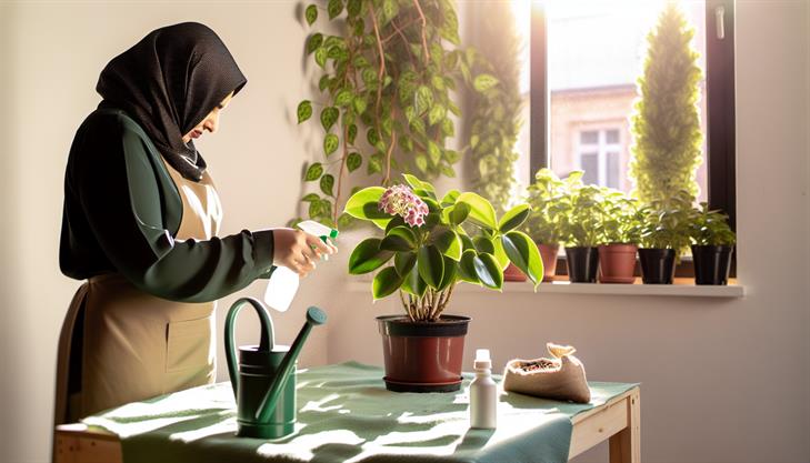 Hoya plant care steps for flowering, featuring expert tips on promoting blooms.