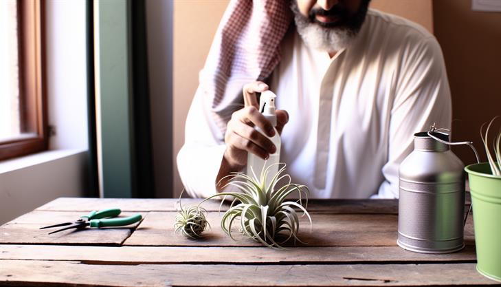 Properly watering air plants step-by-step guide, detailed instructions, air plant care tips, creating optimal watering routine.