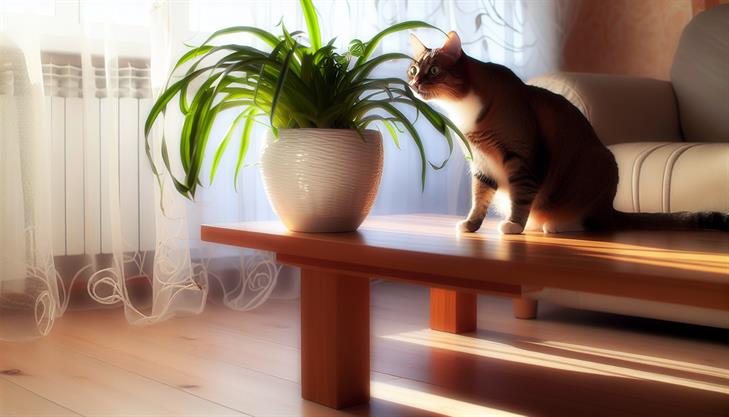 Spider plant and cat interaction, exploring toxicity concerns and safety, comprehensive guide.