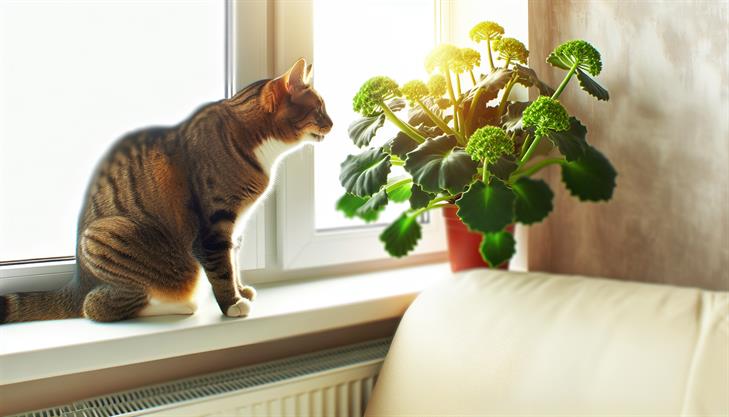 Kalanchoe plant with green leaves highlighting potential toxicity to cats, essential guide.